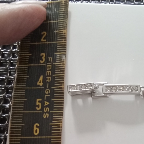Swarovski Crystal Rhodium Bracelet S/M - Picture 7 of 7
